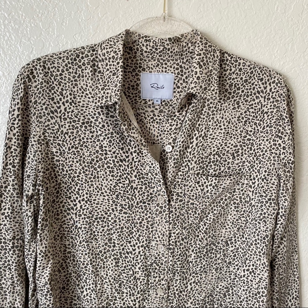 Rails indigo raw jungle button down shirt size xs - Picture 7 of 12